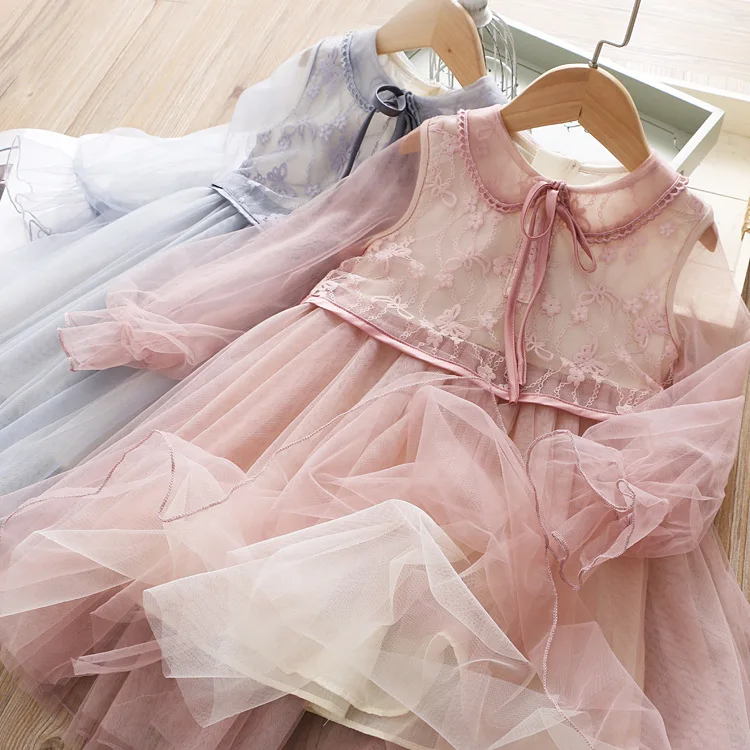 Платья для девочек; коллекция года; сезон весна; элегантное платье принцессы для девочек; праздничные фатиновые платья-пачки для маленьких девочек; одежда для детей;