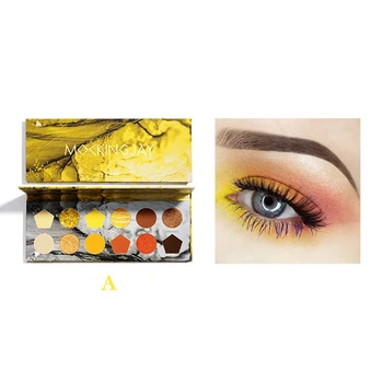 

New Smudge-proof Matte Shimmer Glitter Eye Shadow 12 Colors Eyeshadow Palette Waterproof