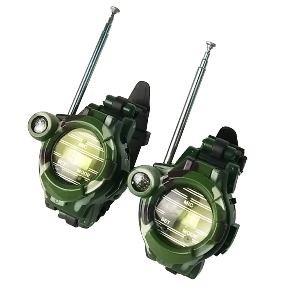 Camouflage Military Watch Wireless Walkie-Talkie Seven In One Outdoor Children Walkie-Talkie Toy English Version