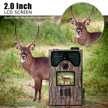 12MP 1080P Trail camera 2," ЖК-камера для разведения дикой природы, Охотничья игровая камера 48 шт. ИК-светодиодов, ночное видение до 65 футов/20 м IP55