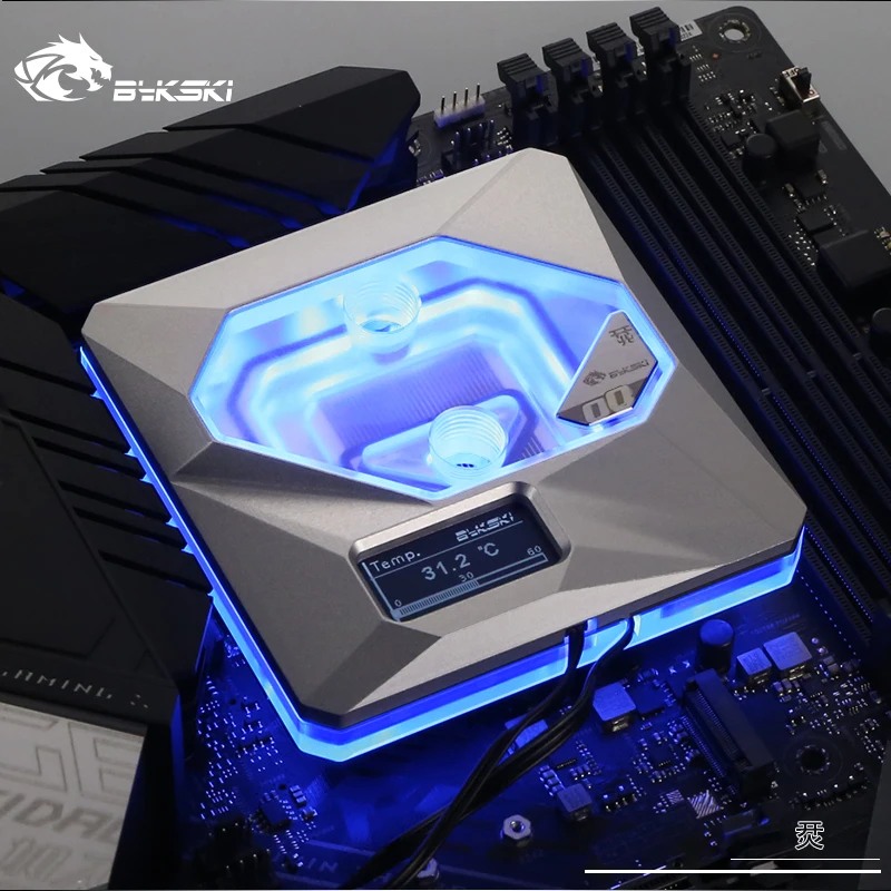 Bykski процессор водного блока использовать для INTEL LGA1156/1155/1151/1150 RGB/A-RGB светодиодный светильник Поддержка 5 в 3PIN GND разъем к материнской плате