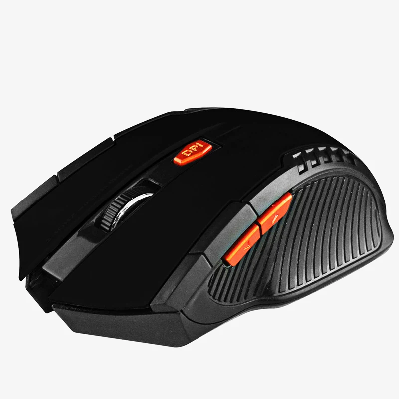 Крутая игровая 1600 dpi беспроводная мышь эргономичная оптическая мышь для Dell/huawei/lenovo компьютерная мышь для офиса - Color: Black