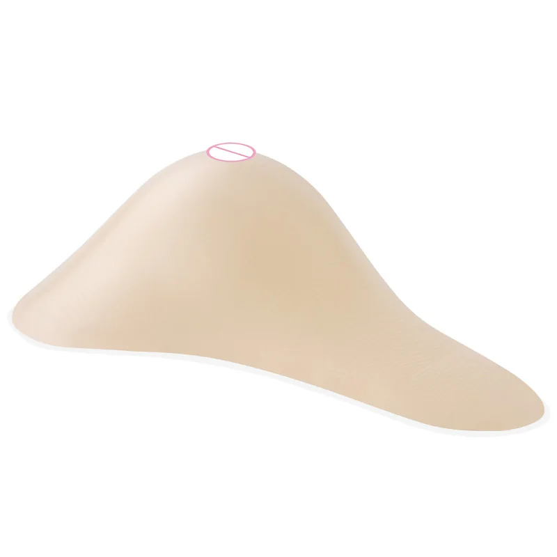 Vollence Self Adhesive Triangle Silicone Breast Forms Fake Boobs for Mastectomy 