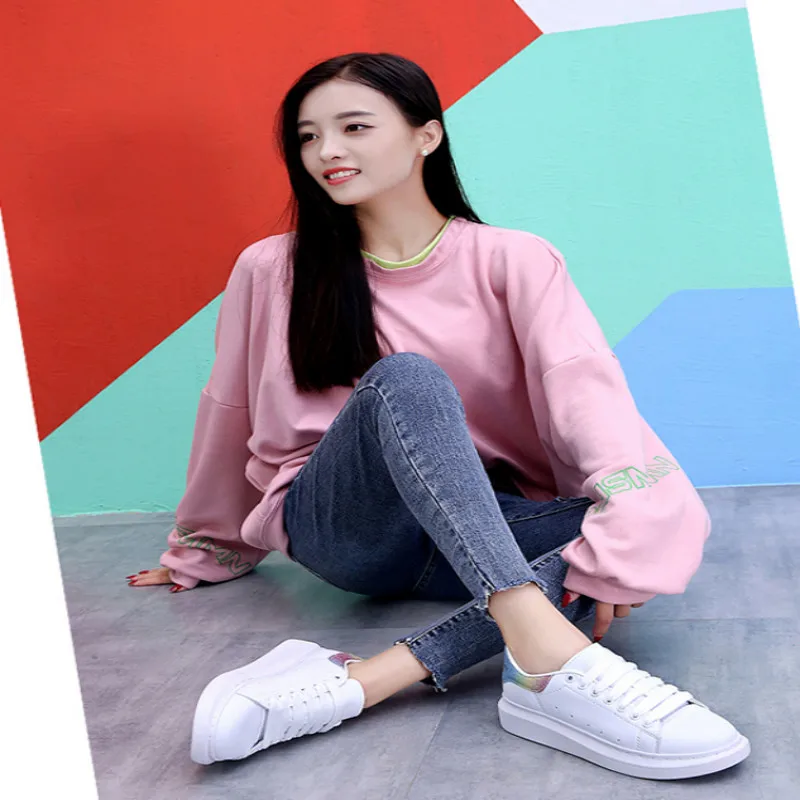 Koop Nieuwe Liefhebbers Platform Sneakers Wit Schoenen Hoge Kwaliteit Vrouwen Skateboarden Schoenen Mcqueens Schoenen Lopen Zapatos De Hombre