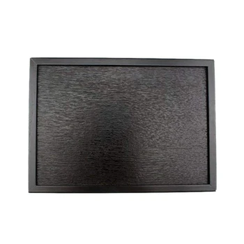

Wooden serving tray tea dishes plate- Black, 40x28x3cm