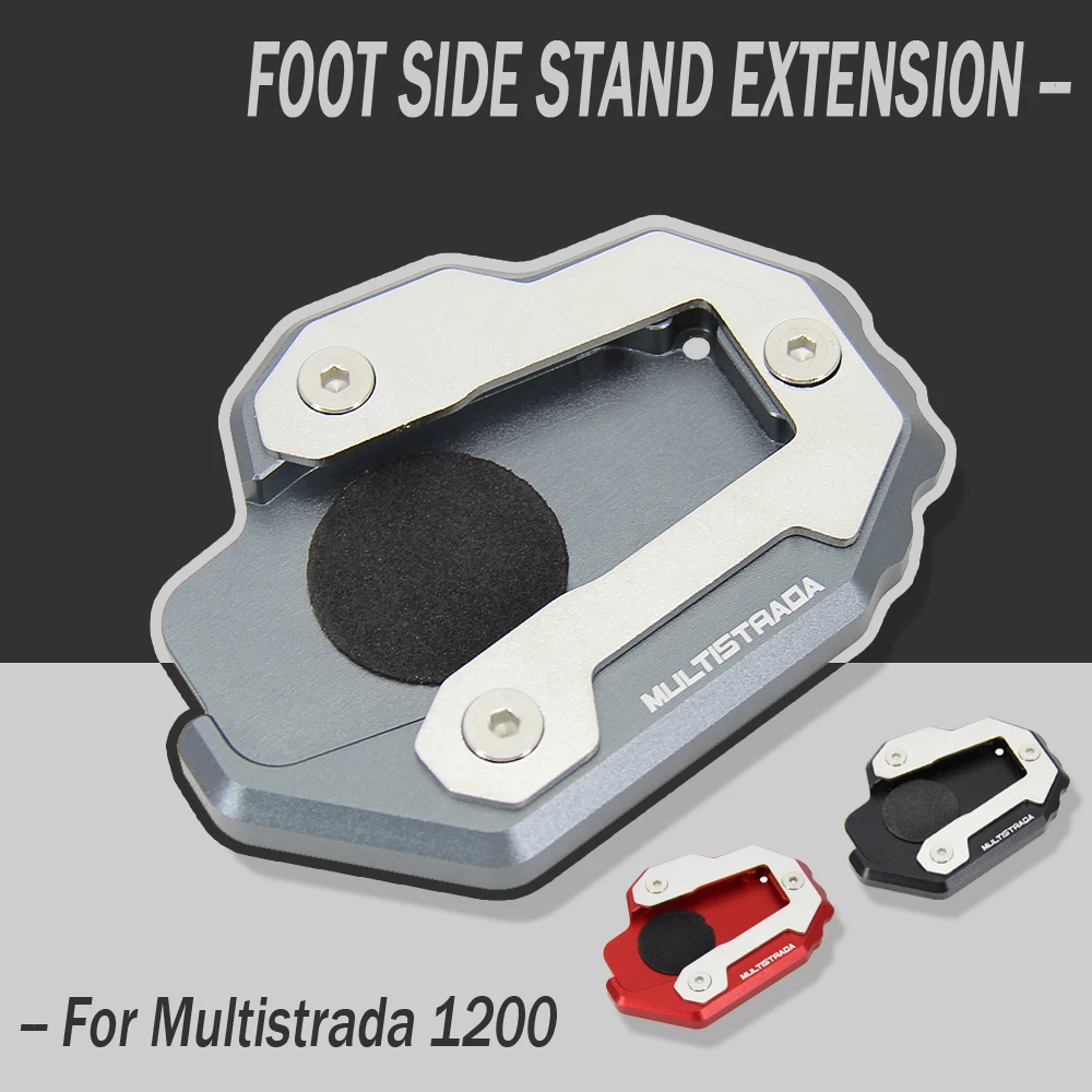 

Новый мотоцикл MULTISTRADA 1200 CNC алюминиевая боковая подставка увеличитель пластина Kickstand увеличитель расширение для Ducati Multistrada 1200