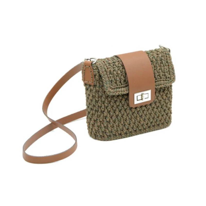 Suede Leather Bag Strap Handmade Handbag Woven Set High Quality Bag Bottoms With Hardware Accessories for DIY Shoulder Handbag