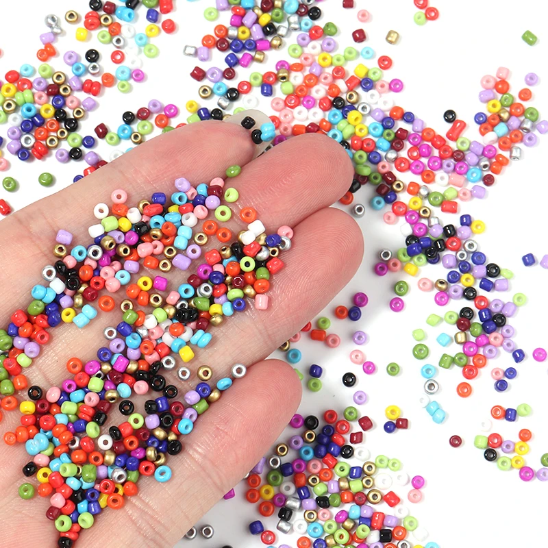 4800pcs Jewelry Making Kit Czech Glass Seed Beads Box Set Beading Cord For DIY Earring Bracelet Necklace Jewelry Making