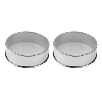 

2PCS Stainless Steel Fine Mesh Flour Sifter Kitchen Flour Sifting Sieve Strainer Cake Baking Powdered Sugar Filter Mesh