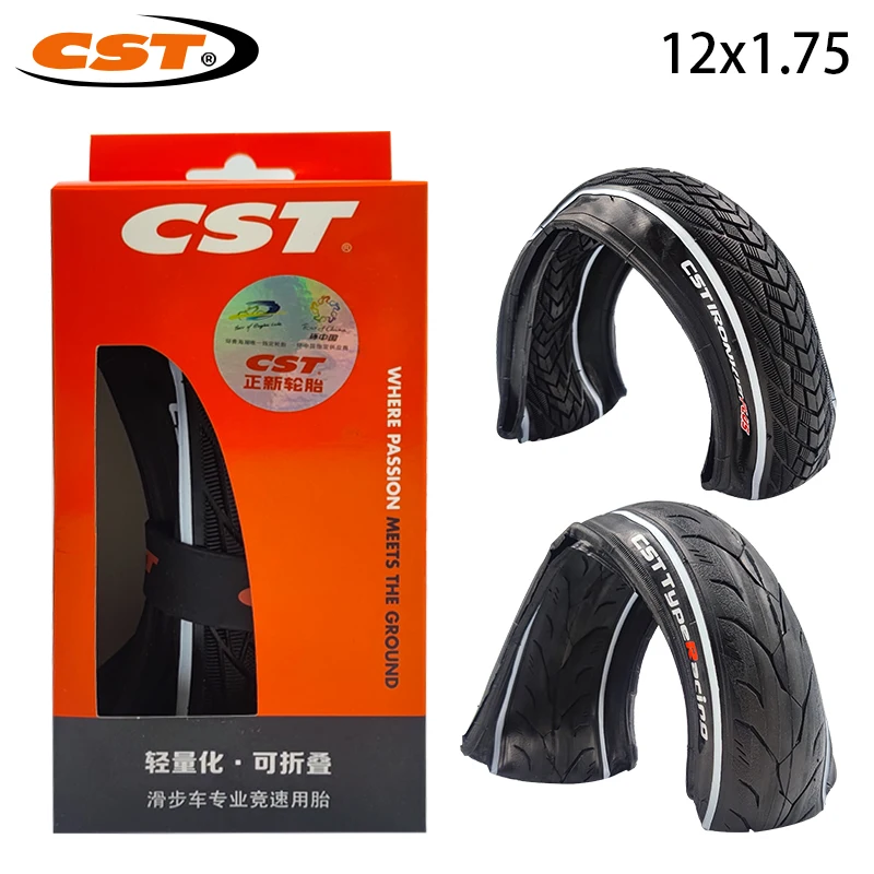 Велосипедные шины CST 12x1 75 12 дюймов 44-203 TEAM LIMITED IRONKID PLUS 120TPI Детские балансирующие
