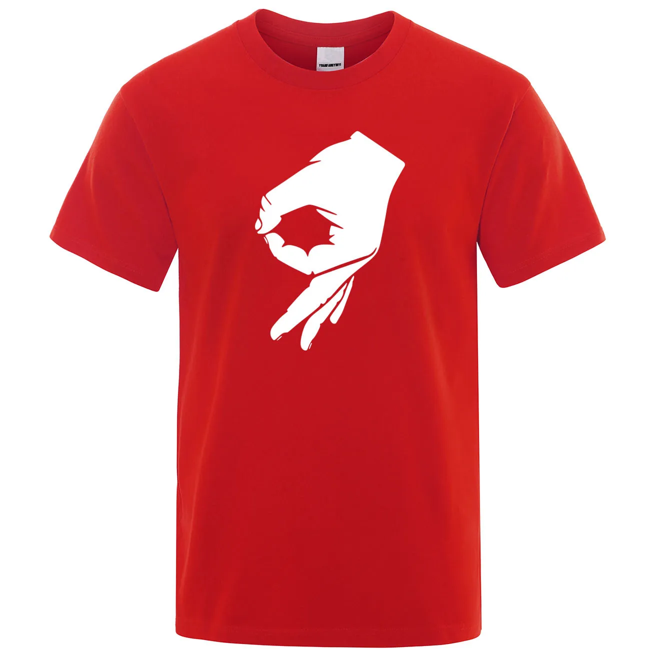 Футболка Midnite Star Okay Hand Sign, Finger OK, Мужская модная футболка, хипстер, короткий рукав, мужские s, летние хлопковые топы, брендовая футболка - Цвет: red5