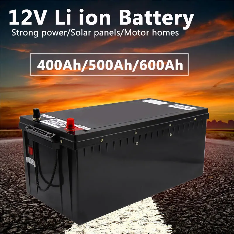 Мощный 12V 400Ah 500Ah 600Ah литий-ионный аккумулятор с 300A BMS для солнечной энергии 4000w Инвертор+ 20A зарядное устройство