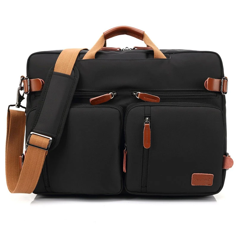 

Men 17 inch Portable Diagonal Shoulder 3-use-in-1 Postman Computer Bags Laptop Bag Business Portable Nylon Computer Briefcase