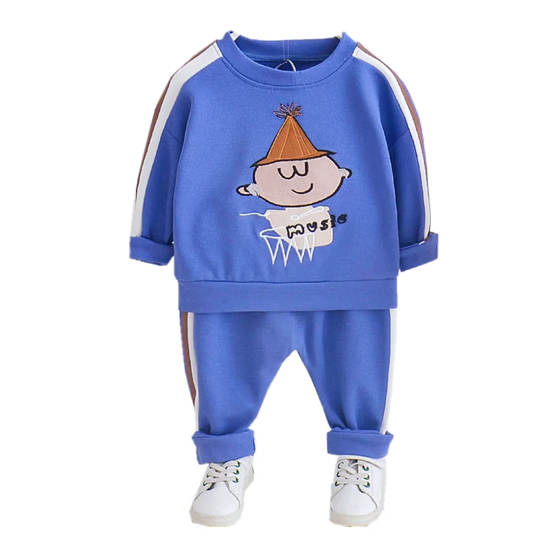 

New Spring Autumn Baby Boy Clothes Children Girls Cartoon T Shirt Pants 2Pcs/set Toddler Fashion Cotton Clothing Kids Tracksuits
