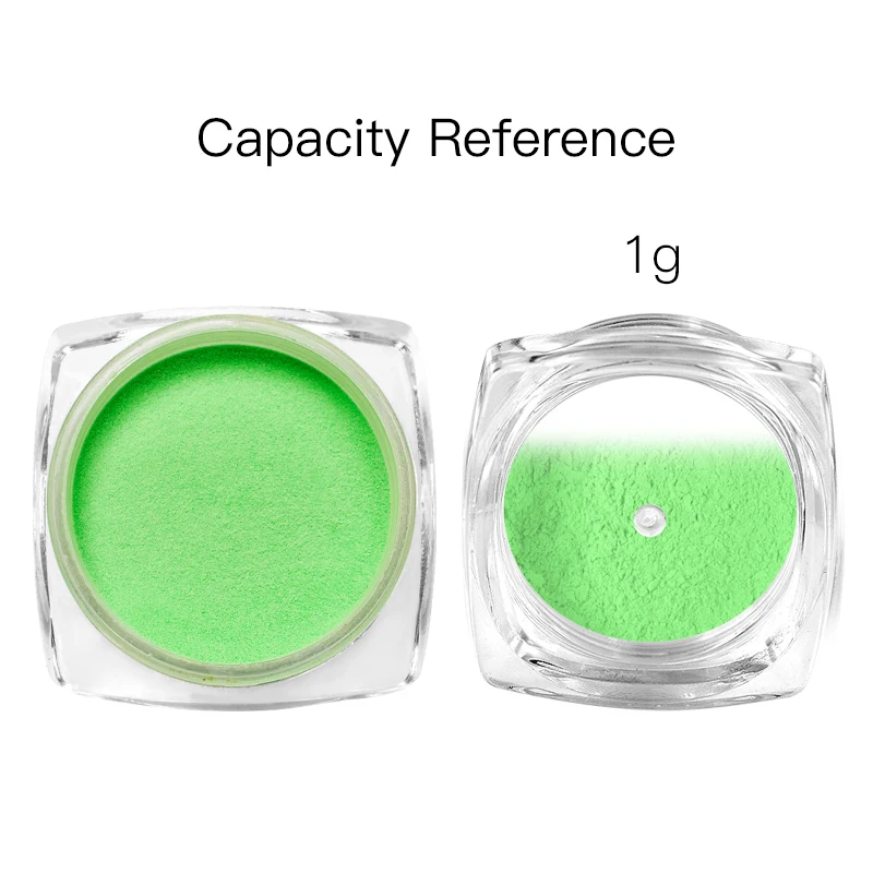 Светящаяся пудра 1 г для дизайна ногтей светится в темноте порошковый флуоресцентный пигмент пыль блеск для ногтей