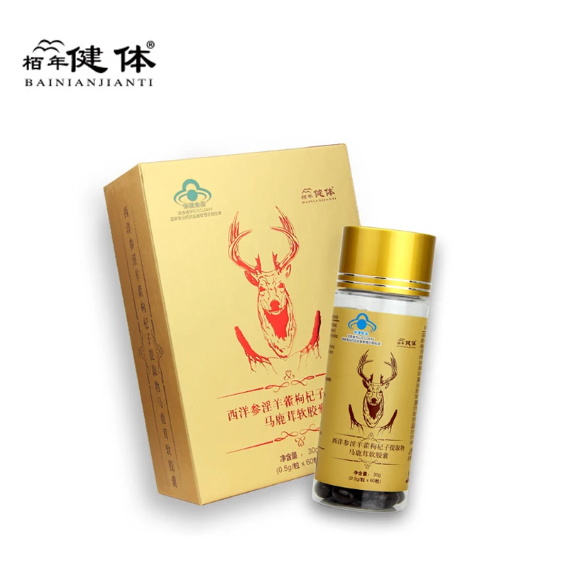 

Maca Extract/Ginseng Medlar/Pilose Antler/Epimedium Pills/Icariin Extract Enhance Male Erection Function