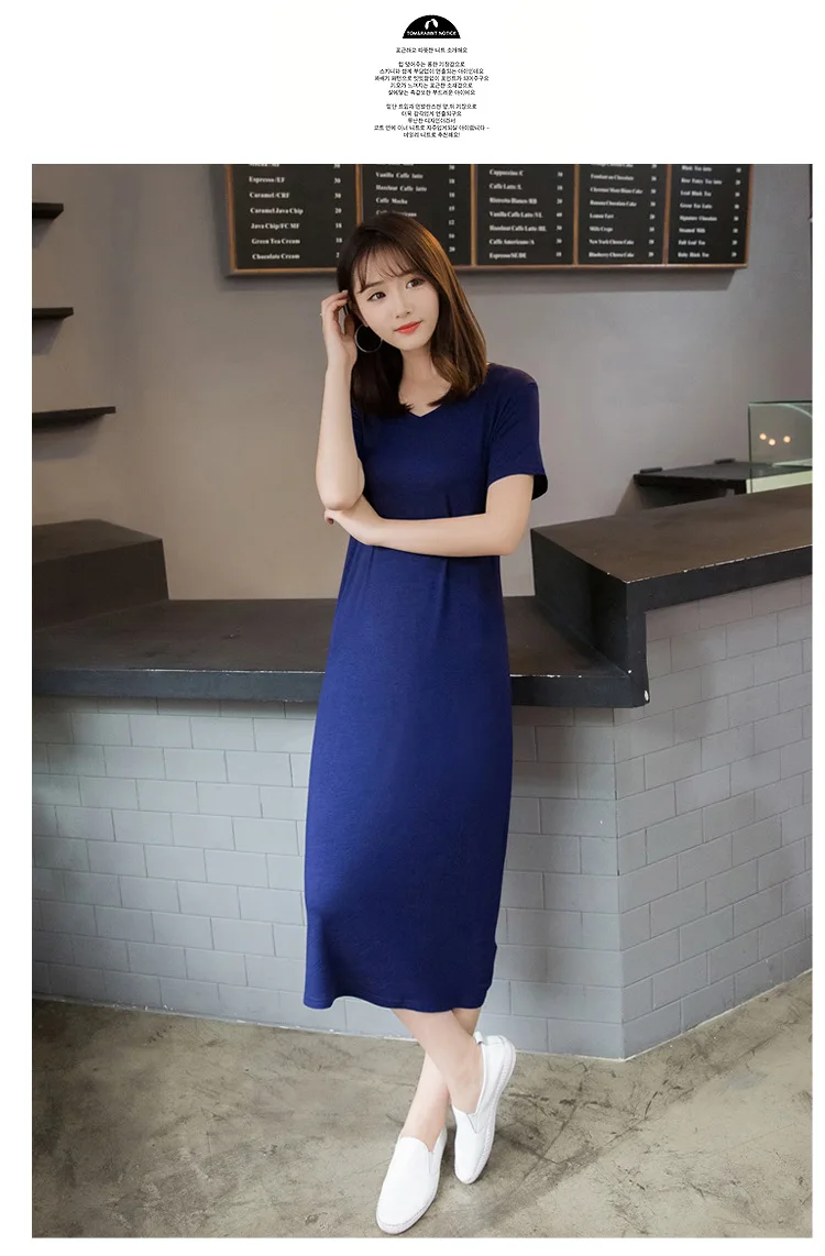 Fdfklak Modal Comfortable Sleepwear Women Night Shirt New Short Sleeve Long Dress Spring Summer Nightgowns Female Sleepshirt