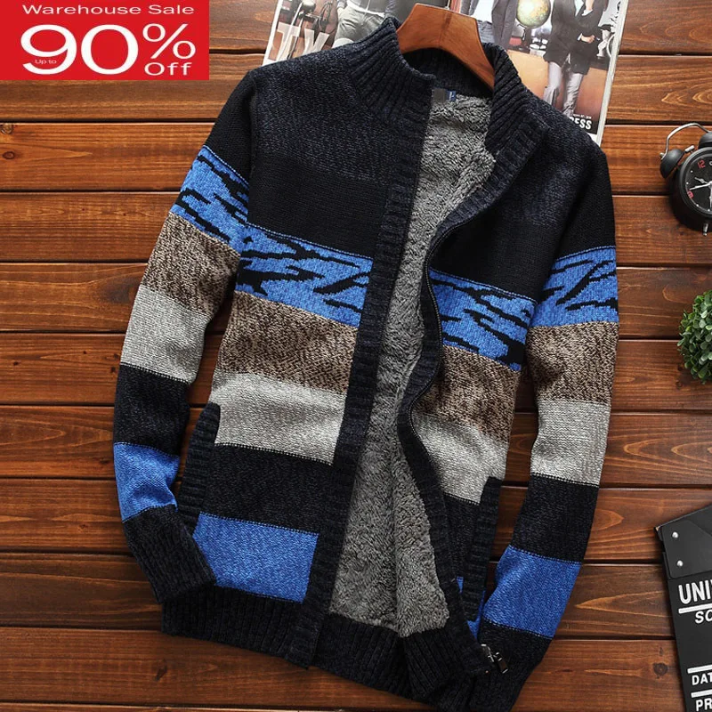Мужской свитер кардиган на молнии новинка 2020 зимний мужской повседневный