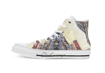 

Hong Kong Tong Choi Street Ladies Market breathable Casual High Top lace-up Canvas shoes sneakers Drop shipping