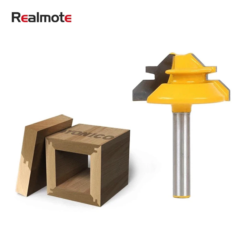 

1/4 1/2 1-3/8 Trimming Knife Milling Cutter Three-teeth Tool Professional Woodworking Wood Carving Tool Alloy Milling Cutters