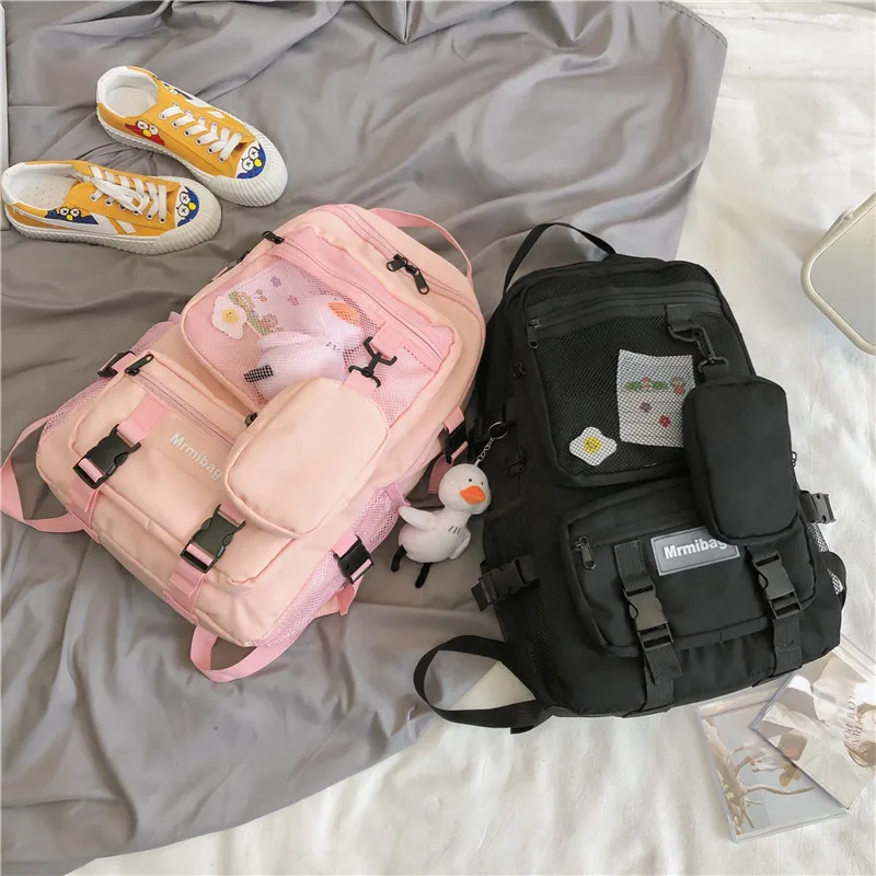 Kawaii Korea Style Multi-Pocket Shoulder Backpack