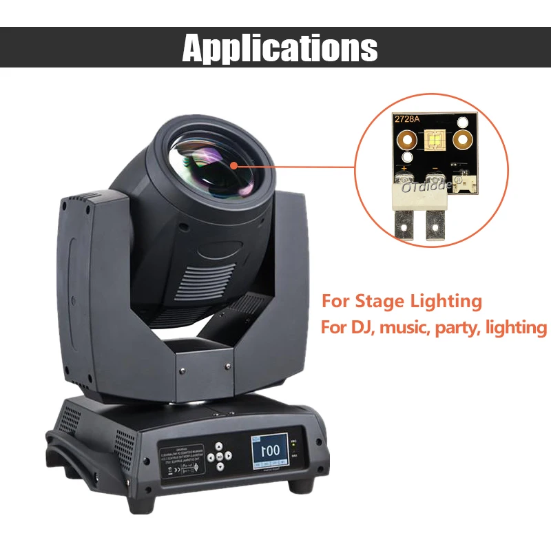 12V 높은 전원 LED 40W 60W 80W 빛 14V 칩 차가운 흰색 자리 이동 헤드 구슬 무대 효과 디스코 DJ 음악 파티 액세서리