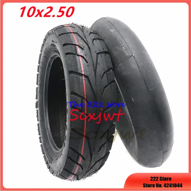 10 Inch Pneumatic Tubeless Tire 10x2.50 Fits for Electric Scooter