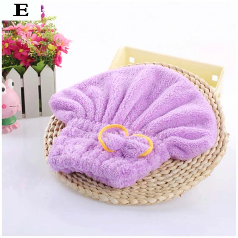 Microfibra seco gorro de pelo ducha tapa engrosamiento de terciopelo de Coral sombrero de princesa raspido Super absorbente