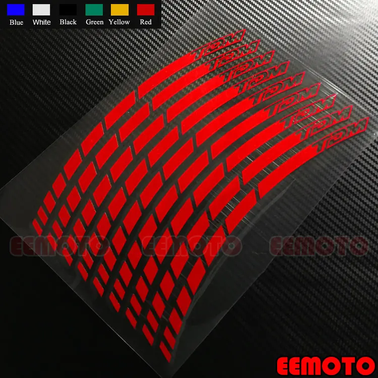 

16 X Custom Wheels Rims Tire Decals Reflective Stickers Stripes Waterproof Motorcycle Accessories For TDM 850 900