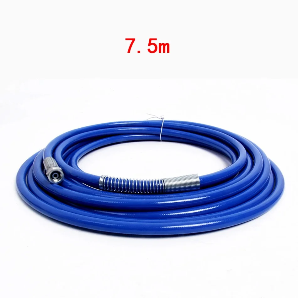 7.5m Blue Hose Легкий распылитель шланг безвоздушный цветной шланг высокого давления 3300Psi 15 м 7,5 м гибкий безвоздушный запасной шланг для распылителя краски - Цвет: 7.5m Blue Hose