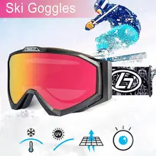 Новые очки для лыж и сноуборда горные лыжные очки снегоходы зимние спортивные Gogle снежные очки