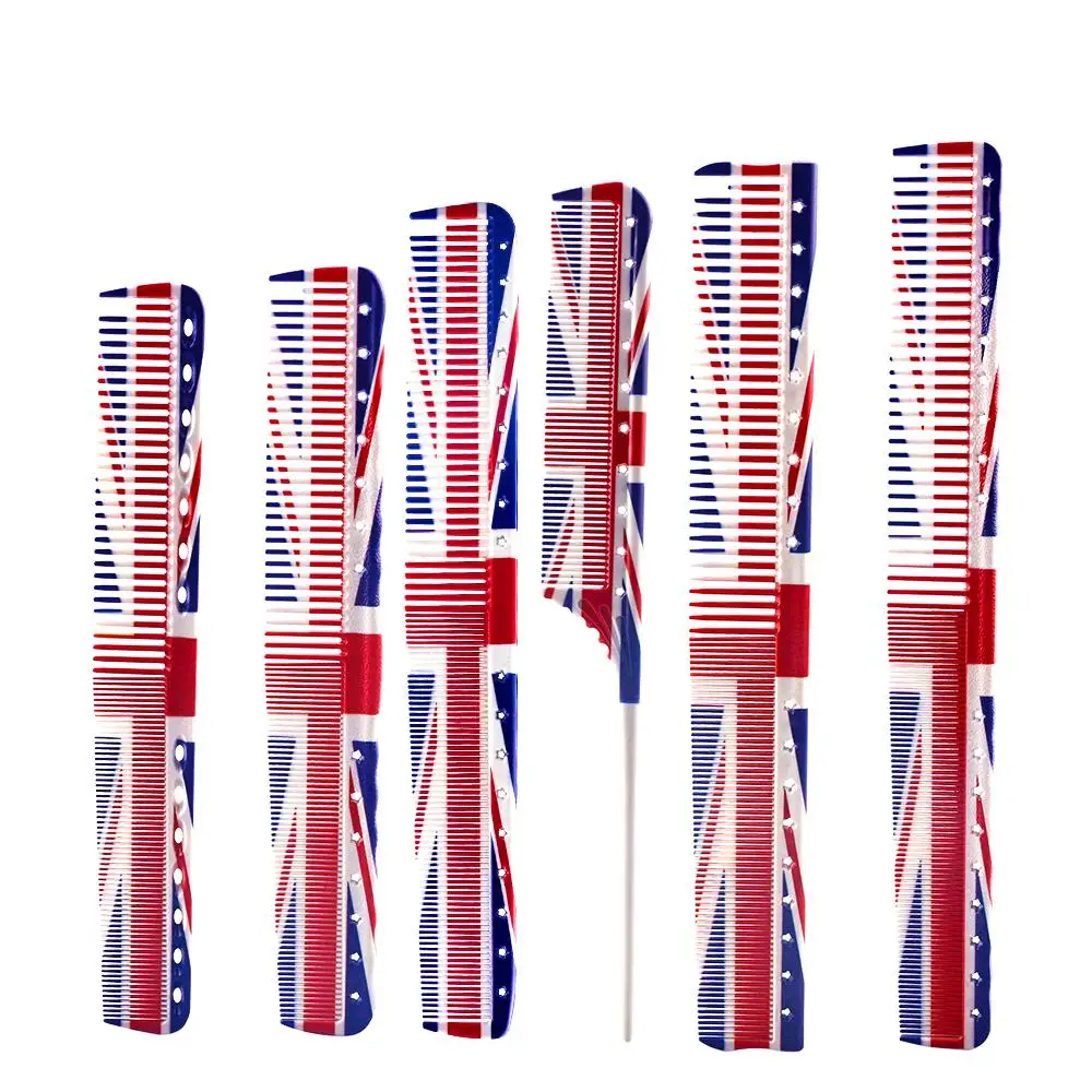 

Professional Hair Cutting Comb Anti-static Pick Comb Frosted Handle Design Hair Comb Salon Rat Tail Comb Styling Tools