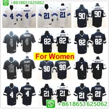 Женская майка Dallas Ezekiel Elliot Dak Prescott demarus Lawrence Jason Witten Vapor, неосязаемая, ограниченная серия