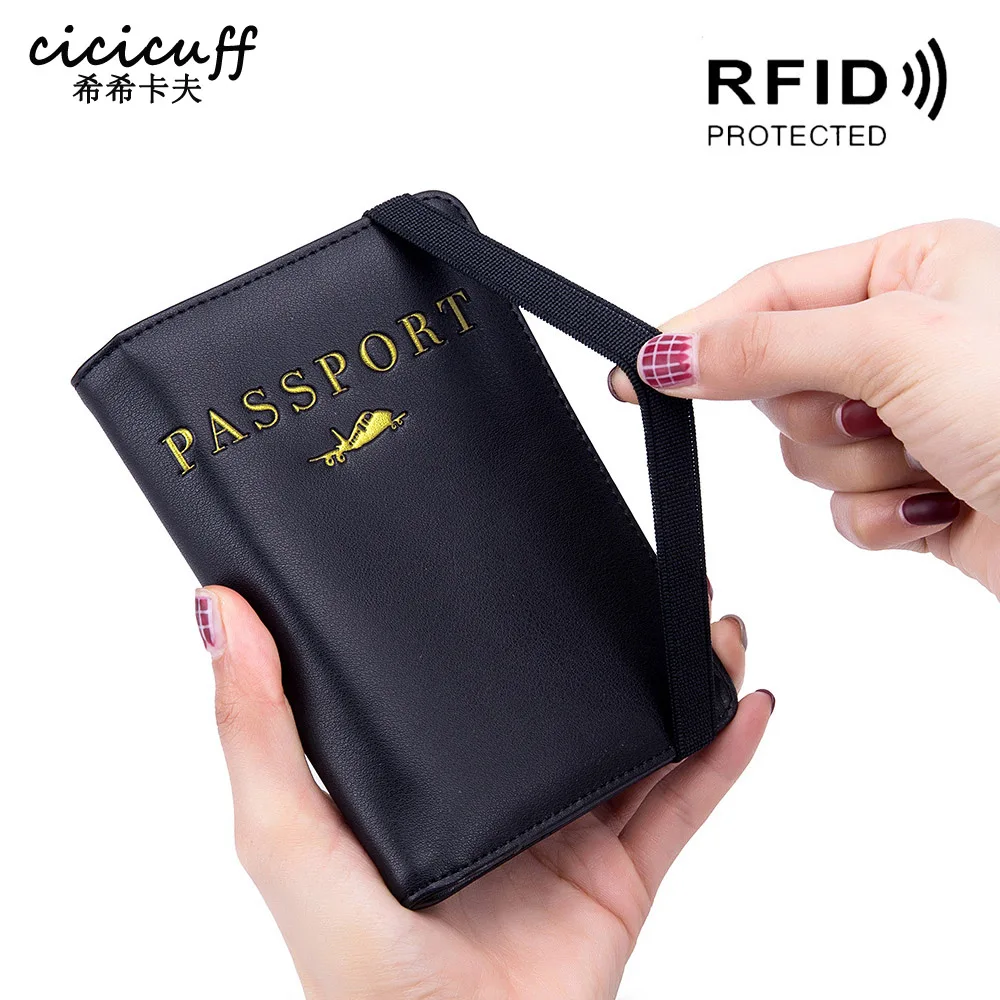 

RFID Business Passport Covers Multi-Function Bank Card Women Men Genuine Leather Wallet Case Travel Accessories Passport Holder