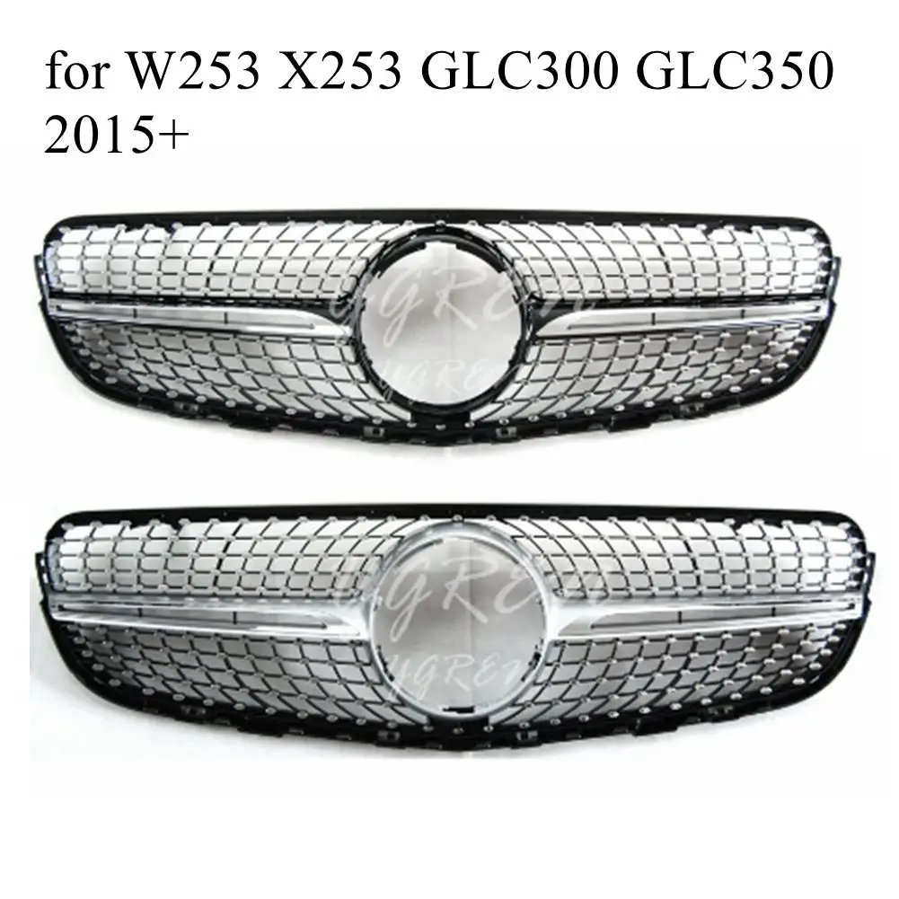 Алмазная Передняя решетка гриль для Mercedes Benz GLC W/X253 GLC300 GLC350