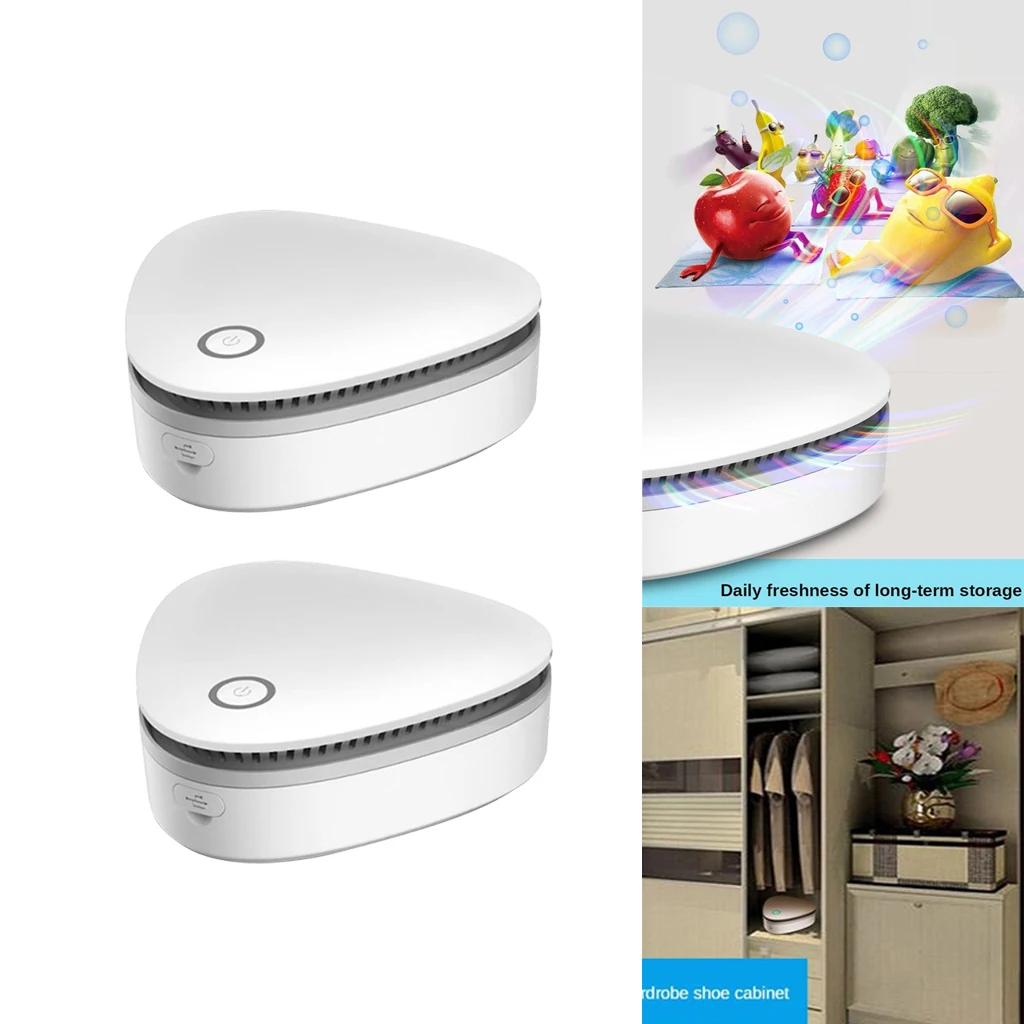 2Pcs Mini Air Purifier Ozone Generator Ozone Machine Ozone Cleaner Ozonizer