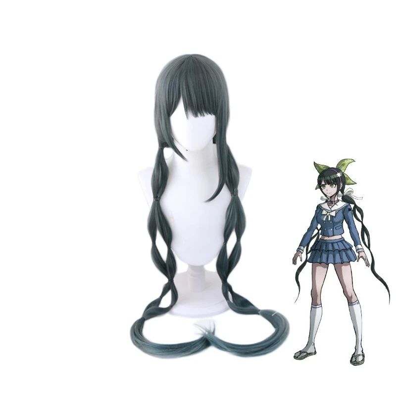 

Game Danganronpa Cosplay Chabashira Tenko Wig Dangan Ronpa Styled Braid Synthetic Hair Pelucas Halloween Party Role Play Wigs