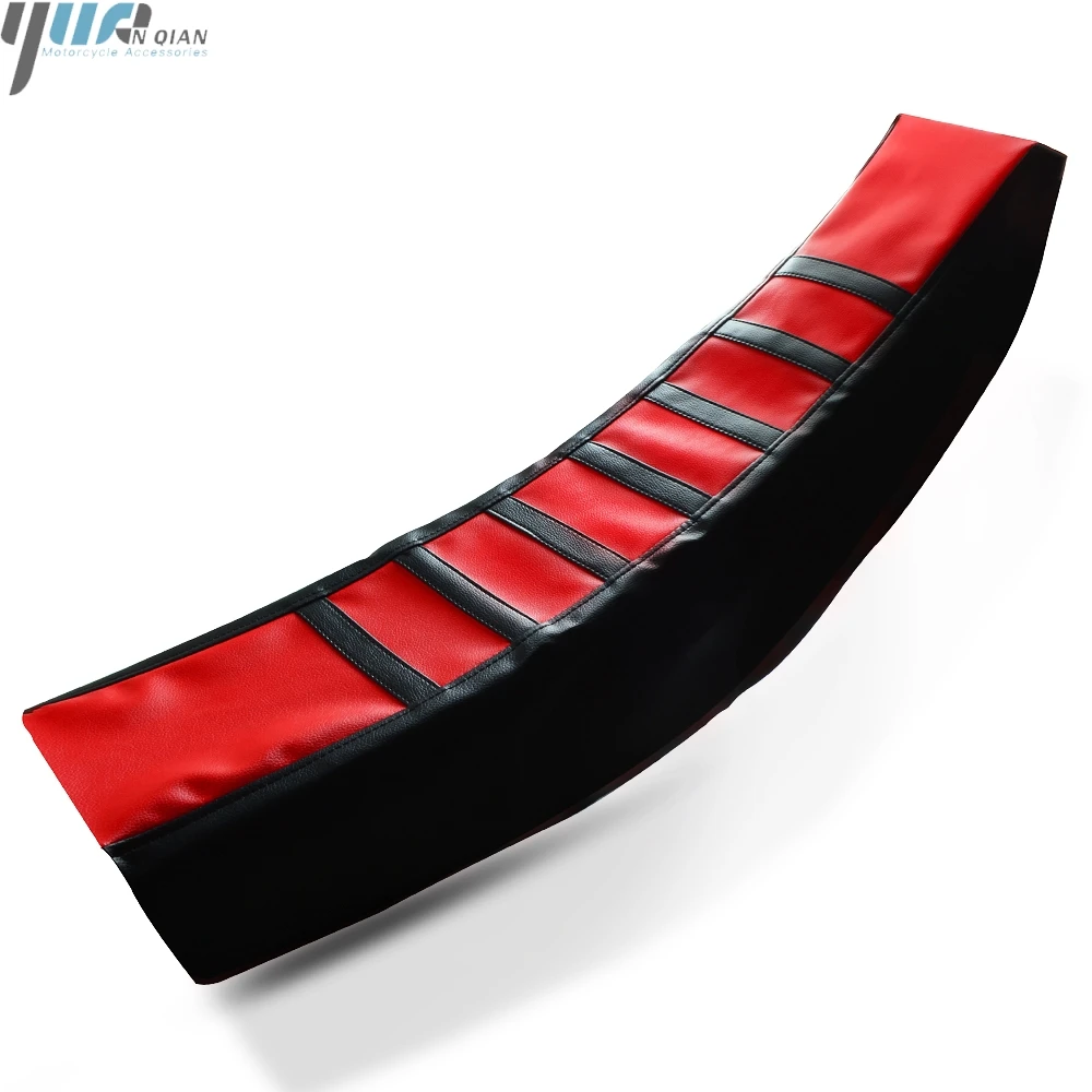 Universal Gripper Soft Motorcycle Seat Cover Rib Skin Rubber Dirt Bike Enduro For Suzuki V-Strom 650 1000 ABS TU250X DR200SE KTM