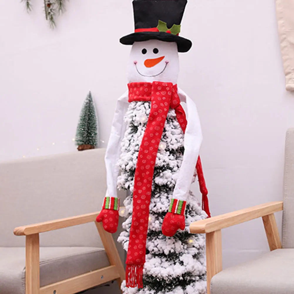 Soft Christmas Supplies Cute Top Hat Snowman Ornament Xmas Tree Hanging DIY Decoration Christmas decoration