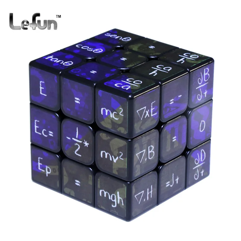 LeFun УФ печать 3x3 магические кубики скорость обучающая игрушка для детей твист взрослый обучающий инструмент высокое качество - Цвет: type a