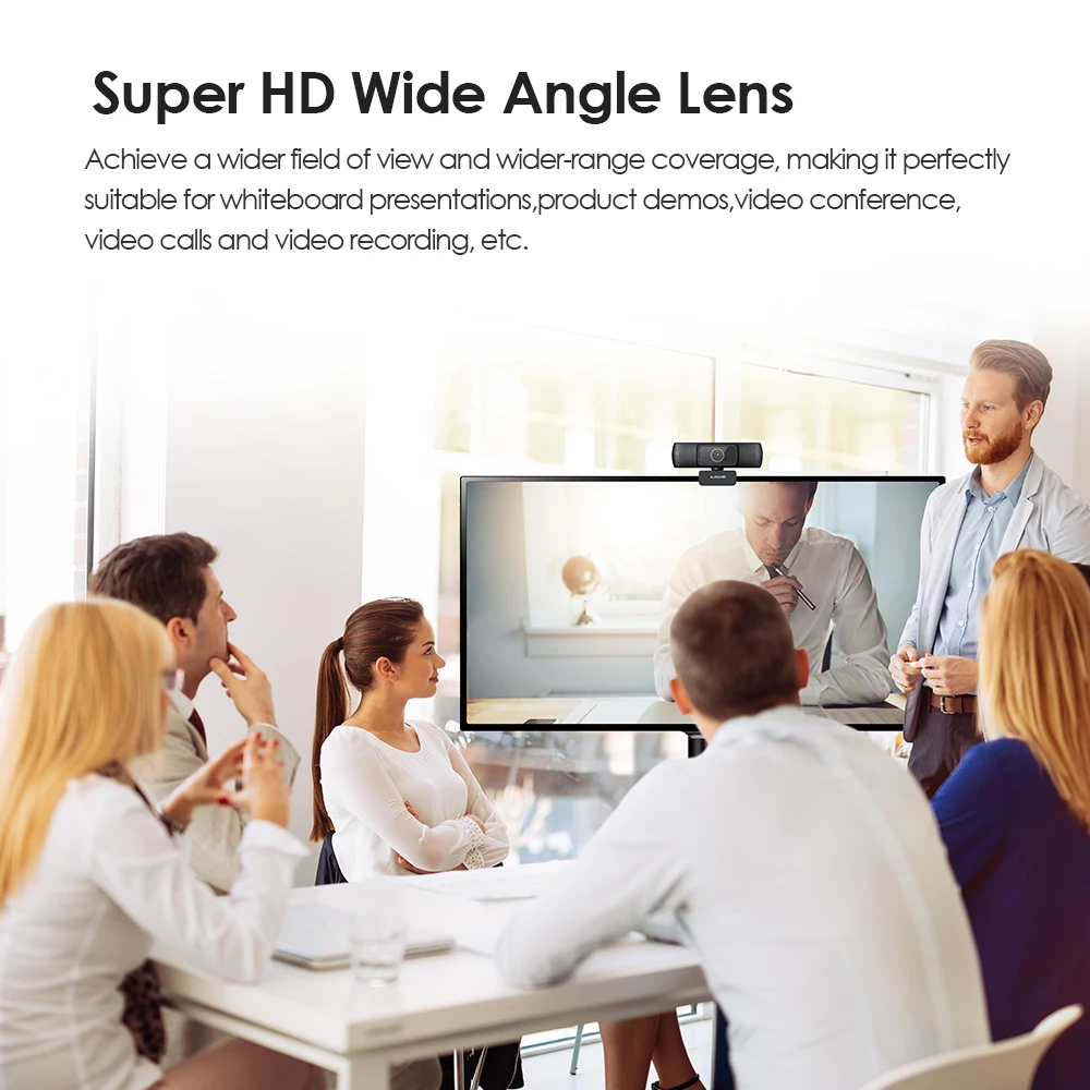 AUSDOM AF640 Full HD 1080P Webcam Auto Focus with Noise Cancelling Microphone Web Camera For Windows Mac