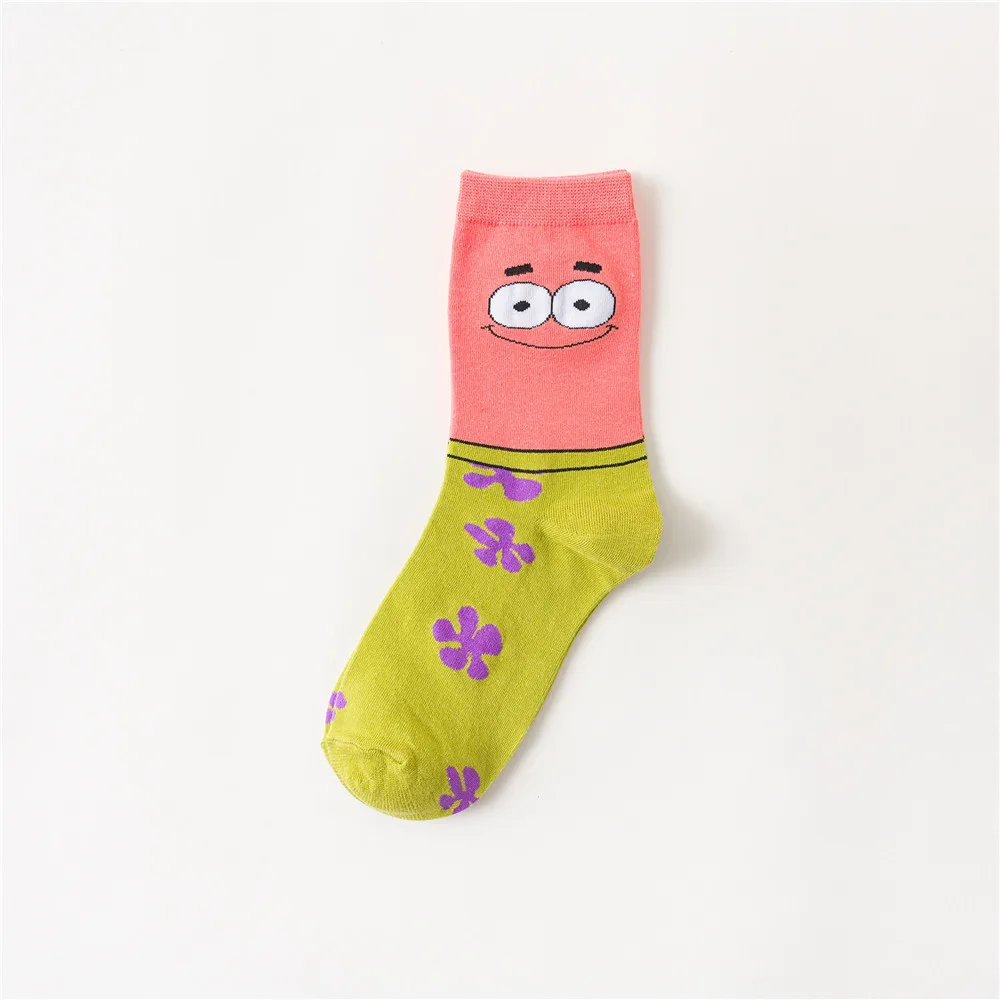 Корейские носки с забавными животными, модные носки с рисунками из мультфильмов для счастливых мужчин, новые хлопковые носки с очень милым рисунком - Цвет: smt-170-2