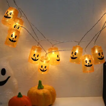 

LED String Orange bottle Fairy Garland String Lights Battery Operated Halloween Garden Home Christmas Tree Lighting Decoration