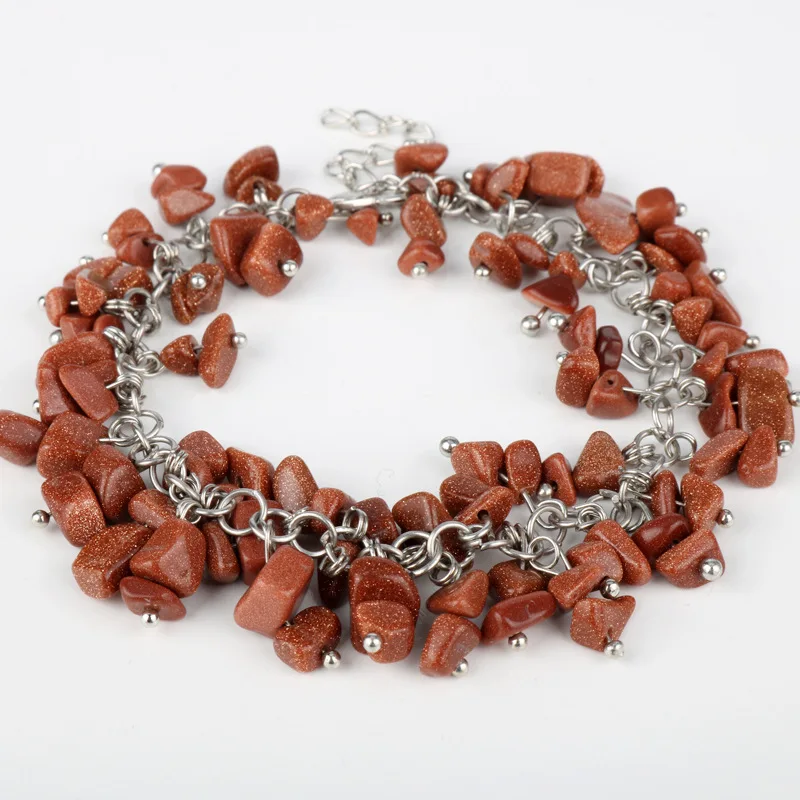 quartz crystals tumbled Bracelet  (6)