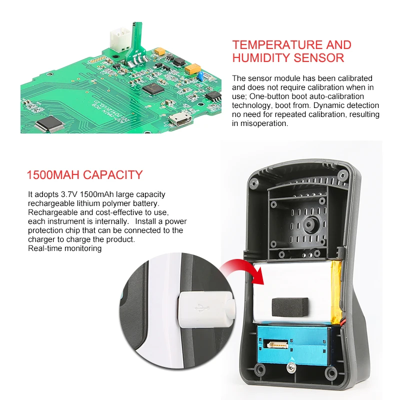 UNI-T углекислый газ цифровой монитор детектор качества воздуха CO2 лазерный детектор A37 углекислый газ тестер