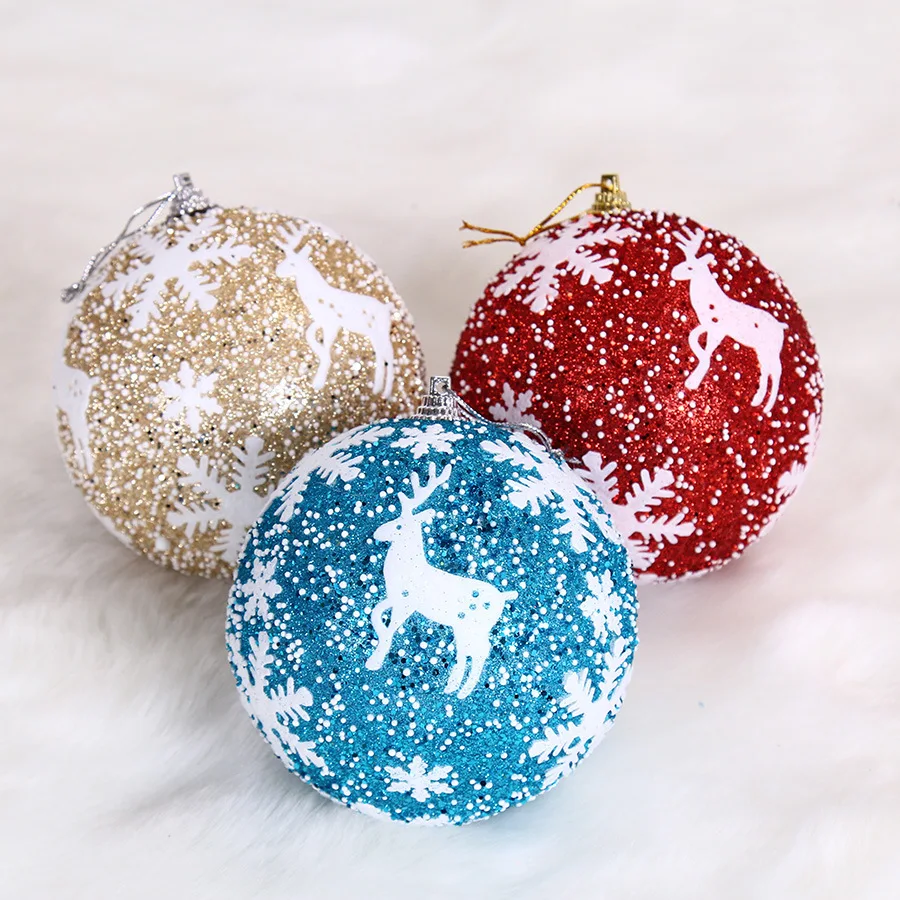 Adornos Navidad натальные шары из пенополистирола Рождественские шары елочные украшения