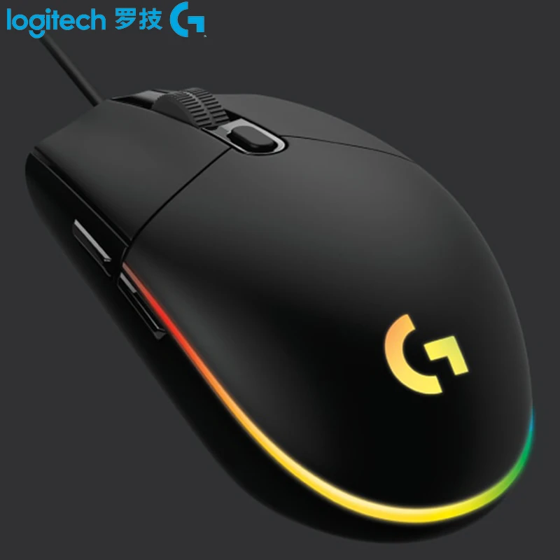 Новая игровая мышь Logitech G102 LIGHTSYNC RGB с 6 клавишами геймерская Проводная оптическая