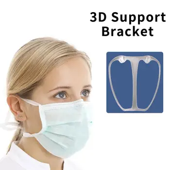 

5pcs Breathable Lipstick Protection Stand Breathable Breathing Space Increase Nose Protection 3D Face Bracket Breathable Valve