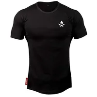 2021 nowa markowa odzież fitness Running t shirt mężczyźni O-neck t-shirt bawełna kulturystyka koszulki sportowe topy gym men t shirt 3