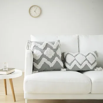 

Decorative Pillows Cover Cotton Woven Tufted Pillows Cover For Couch Sofa Bedroom Living Room Indoor Outdoor Pillow Case